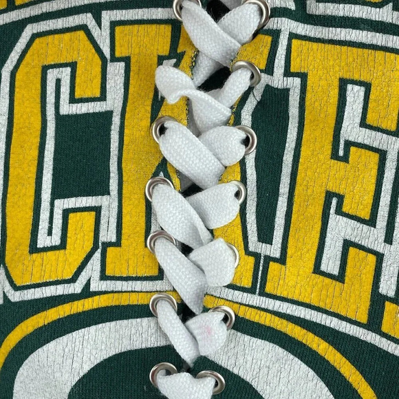 VTG Green Bay Packers Altered Sweatshirt Womens L 4132 - Picture 4 of 10